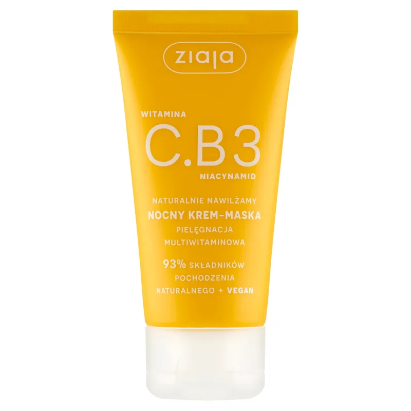 Ziaja Vitamin C.B3 Niacinamide, Cremă de noapte-mască pentru față, 50 ml — preț și oferte