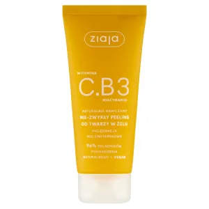 Ziaja Vitamin C.B3 Niacinamide, gel de exfoliere non-comedogenic pentru față, 100 ml