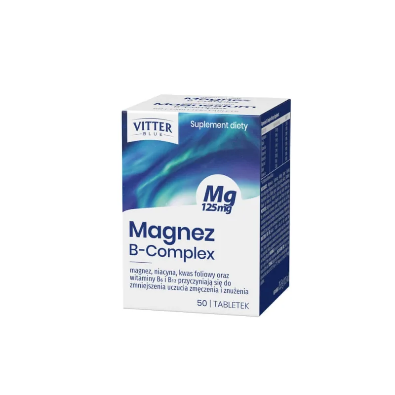 Vitter Blue Magnesium B-Complex, 50 comprimate — preț și oferte