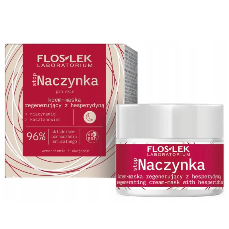 Flos-Lek Stopaczynka, Cremă-mască regeneratoare, cu hespedrin, pentru noapte, 50 ml — preț și oferte