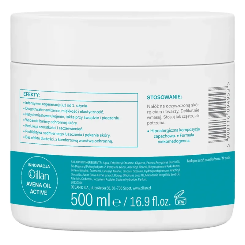 Oillan, dermo-cremă hidratantă, din ziua 1, 500 ml — preț și oferte