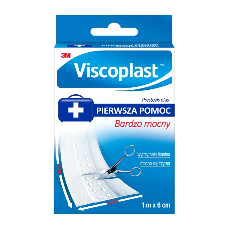 Viscoplast Prestovis Plus, tencuială de tăiere, extra rezistentă, albă, 1 m x 6 cm, 1 bucată — preț și oferte