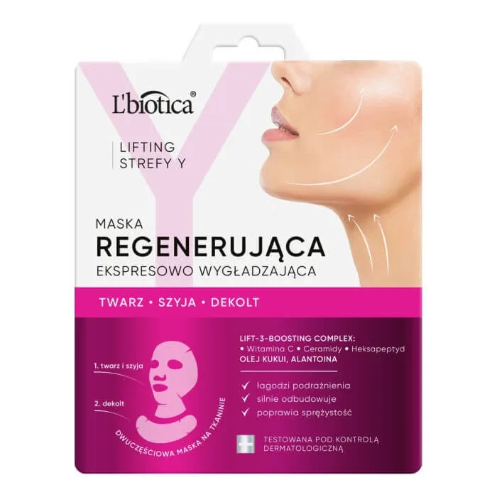L'Biotica Lifting Zone Y, mască de față regeneratoare, netezire expresă, 1 bucată — preț și oferte