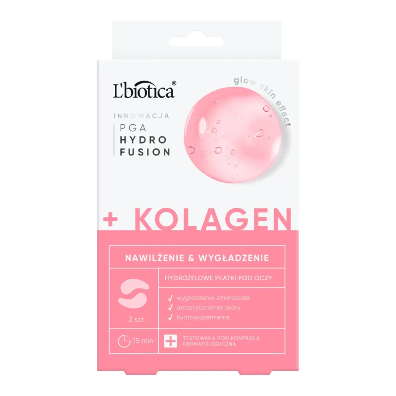 L'Biotica, tampoane pentru ochi din hidrogel cu colagen, 2 bucăți — preț și oferte