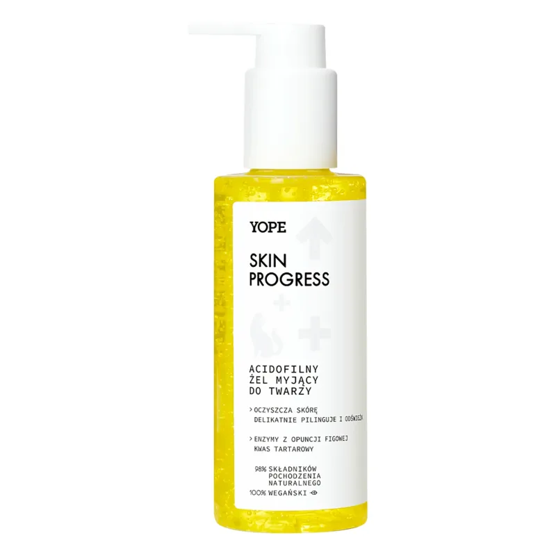 Yope Skin Progress, gel de curățare facială acidofilă, 150 ml — preț și oferte