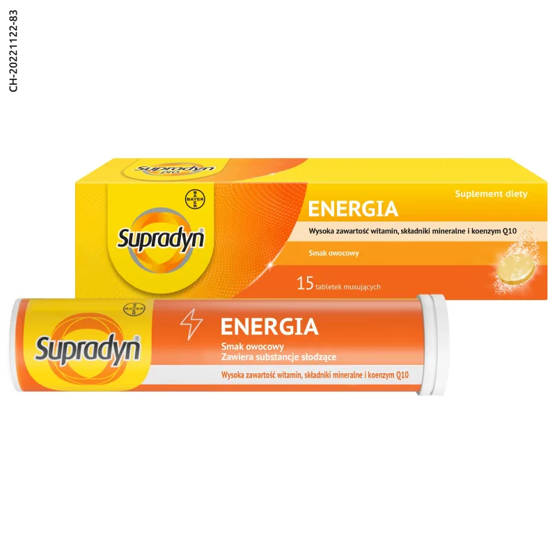 Supradyn Energy, aromă de fructe, 15 comprimate efervescente BAYER — preț și oferte