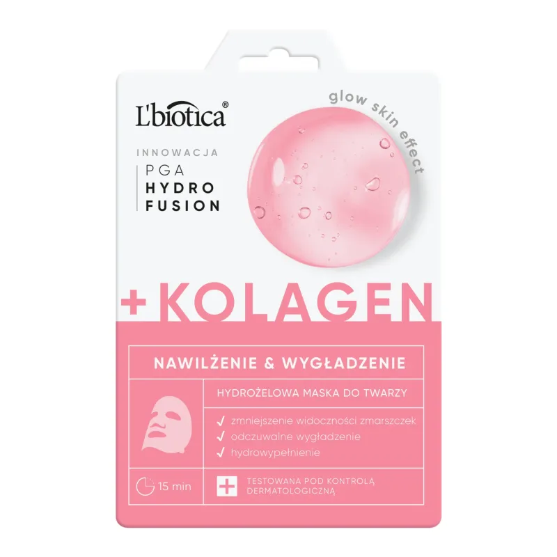 L'Biotica, mască de față hidrogel cu colagen, 1 bucată — preț și oferte
