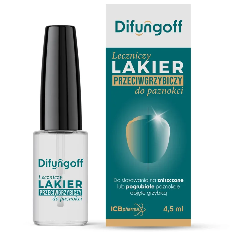 Difungoff, Lac de unghii medicinal antifungic, 4.5 ml — preț și oferte