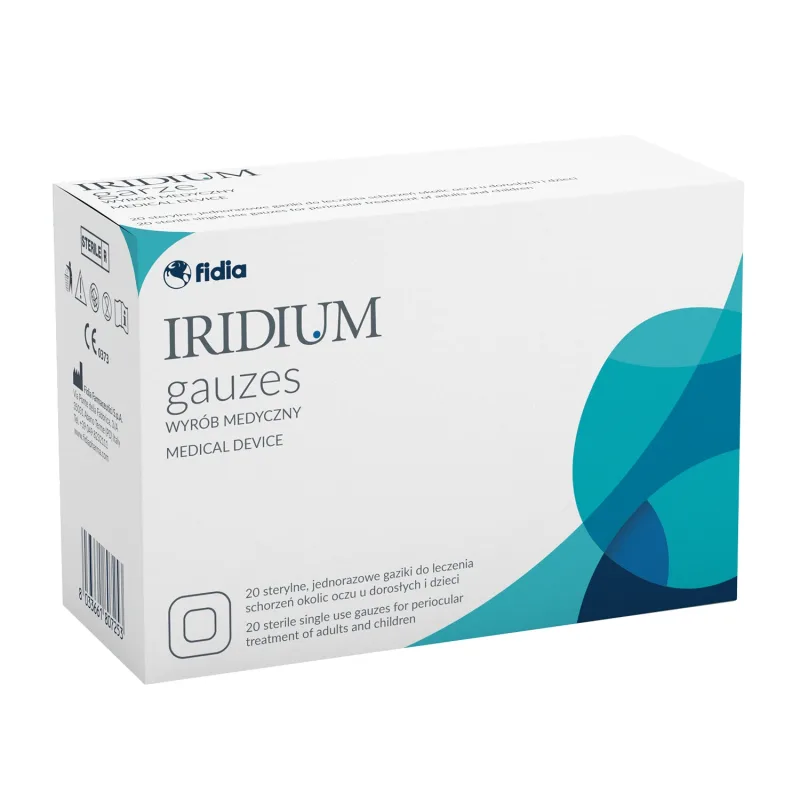 Garoafe de iridiu, tampoane sterile pentru tratamentul afecțiunilor oculare, 20 bucăți FIDIA FARMACEUTICI — preț și oferte