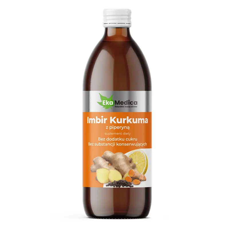 EkaMedica Ginger Turmeric cu Piperine, suc, 500 ml Medica-Group — preț și oferte