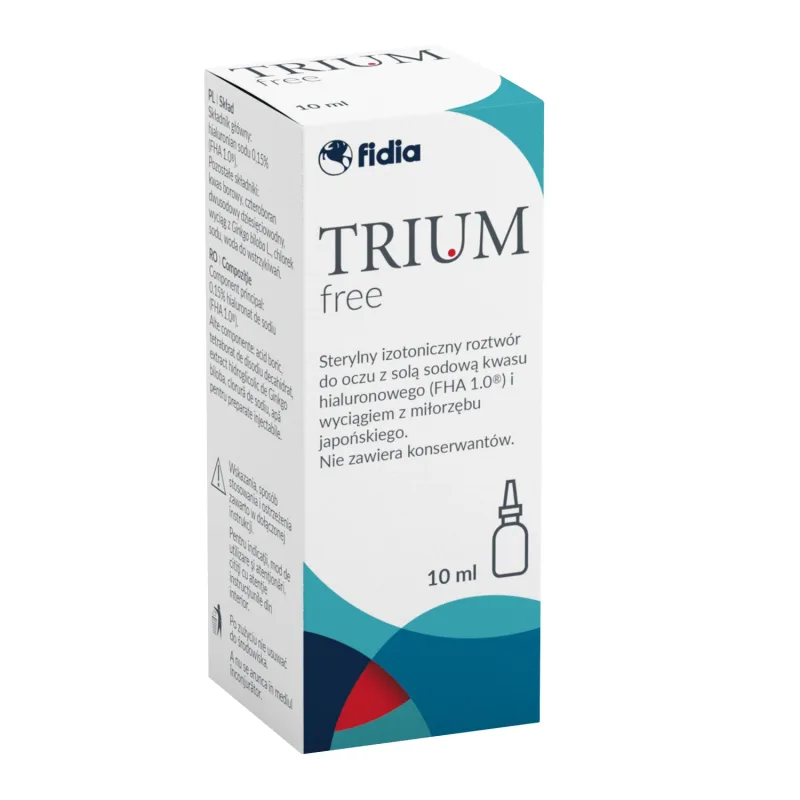 Trium Free, picături pentru ochi hidratante, soluție, 10 ml — preț și oferte