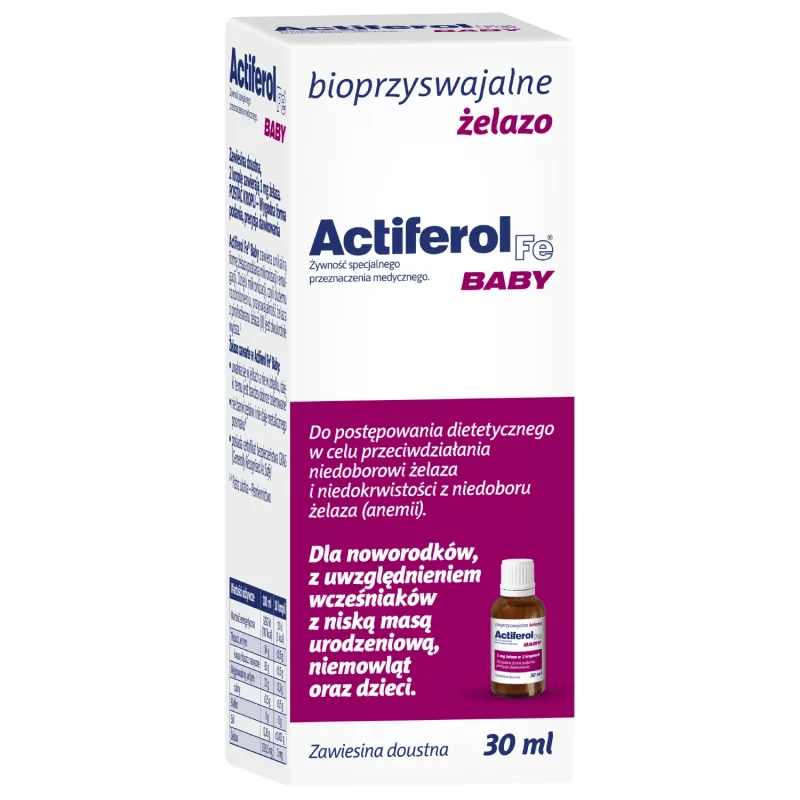 Actiferol Fe Baby, suspensie orală, 30 ml Lek Pharmaceuticals — preț și oferte