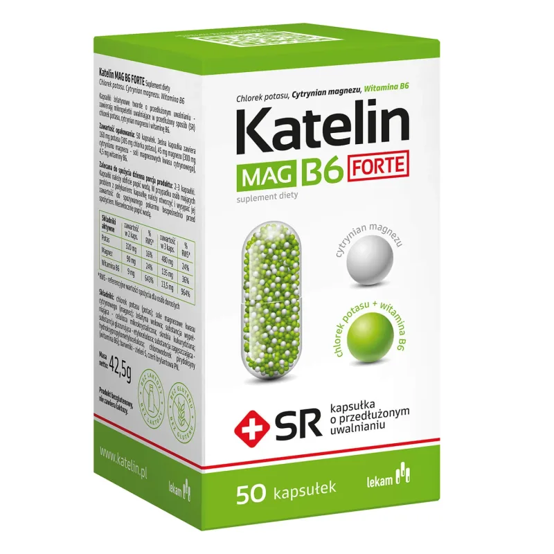 Katelin Mag B6 Forte, 50 capsule cu eliberare prelungită — preț și oferte