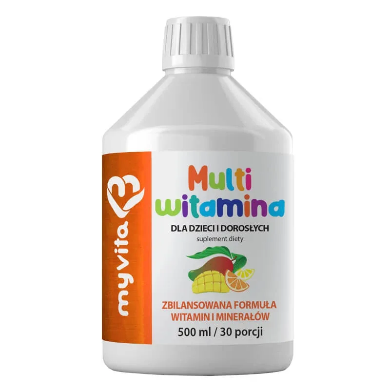 MyVita Multivitamin Liquid, multivitamine pentru copii și adulți, 500 ml — preț și oferte