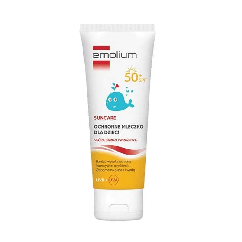 Emolium Suncare, Loțiune de protecție pentru copii de la 1 an, SPF 50+, 125 ml — preț și oferte