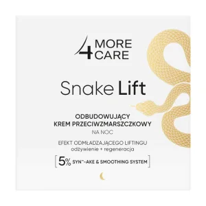 More 4 Care Snake Lift, cremă de noapte reparatoare antirid, 50 ml