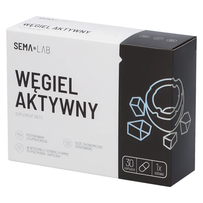 SEMA Lab Cărbune activat, 30 capsule — preț și oferte