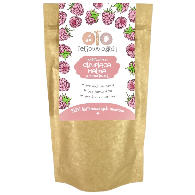 OtoLandia OTO Rainbow Garden Crunchy zmeură liofilizată, în bucăți, 20 g — preț și oferte
