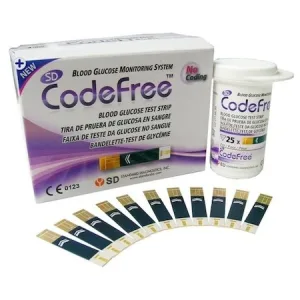 Teste glicemie SD CodeFree , 50 buc – benzi pentru glucometru