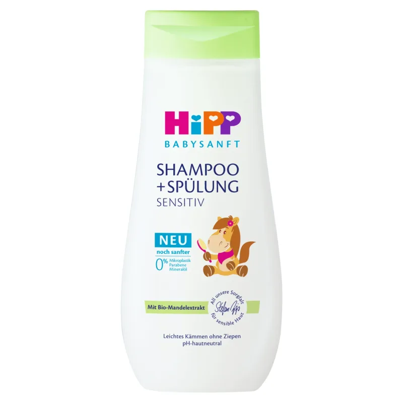 HiPP Babysanft, șampon și balsam pentru îngrijirea părului, din prima zi, 200 ml — preț și oferte