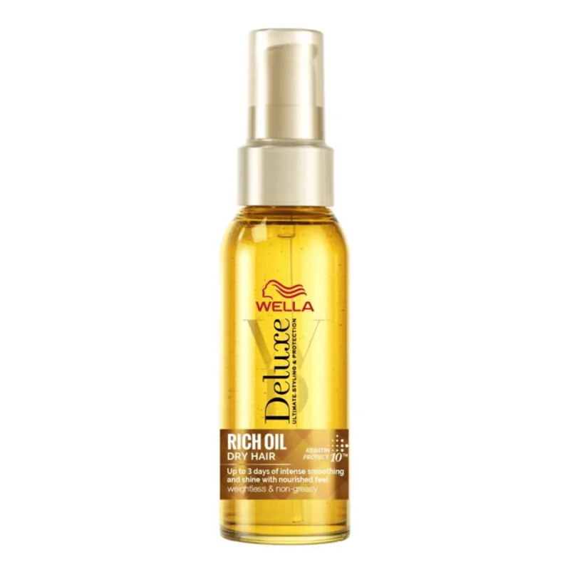Wella Deluxe Rich Oil, ulei pentru păr uscat și deteriorat, 100 ml — preț și oferte