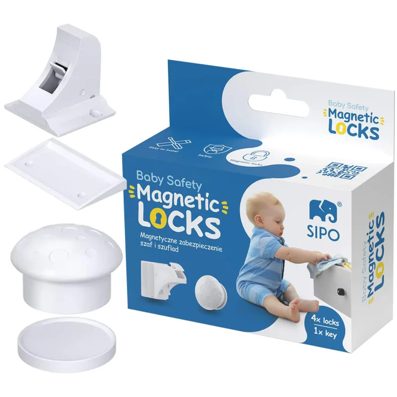 Sipo, protecție magnetică pentru dulapuri și sertare, 4 bucăți — preț și oferte