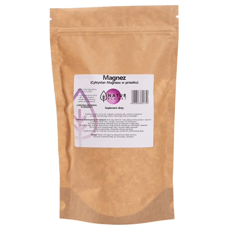 Natur Planet Citrat de magneziu, pulbere, 500 g — preț și oferte