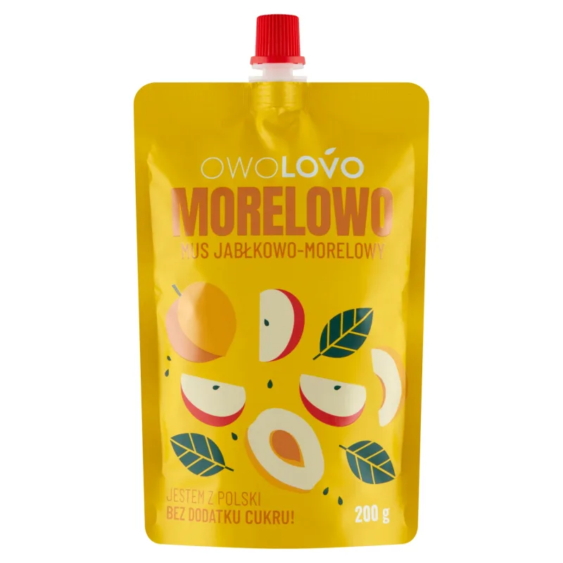 Owolovo Mousse de caise, mere și lime într-un tub, 200 g — preț și oferte