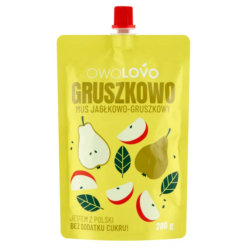 Owolovo Mousse de pere și mere în tub, 200 g — preț și oferte
