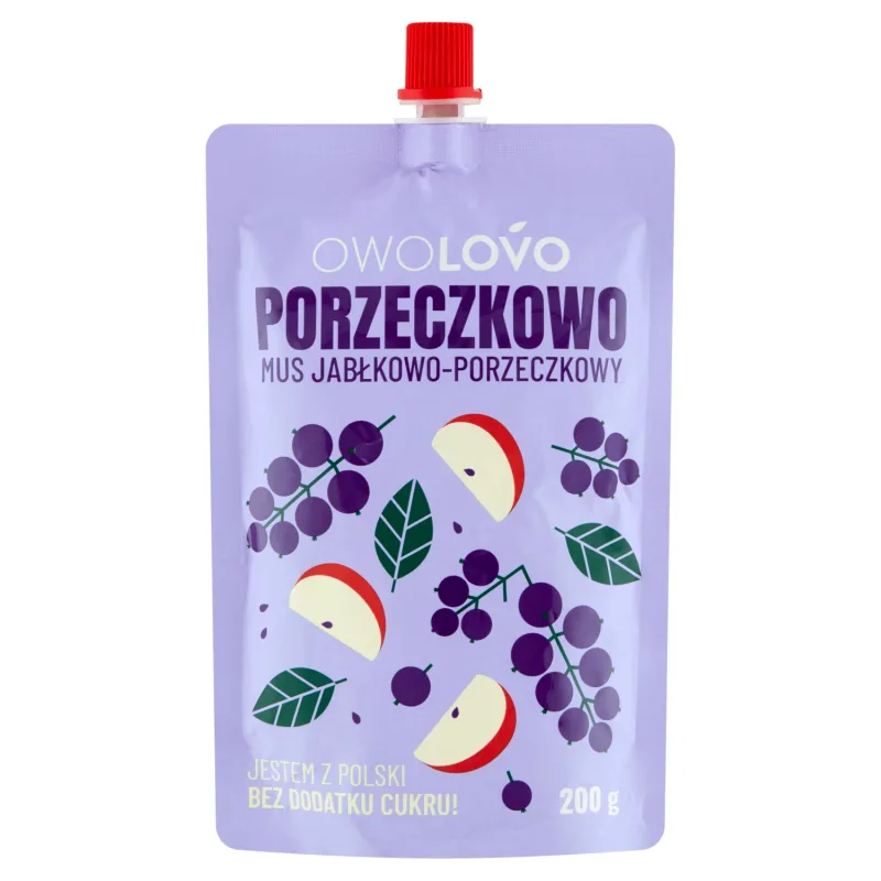 Owolovo Currant Mousse de mere și coacăze într-un tub, 200 g — preț și oferte