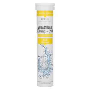 SEMA Lab Vitamina C 1000 mg + Zinc, aromă de lămâie, 20 comprimate efervescente