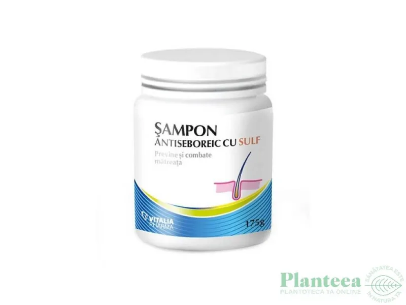 Sampon antiseboreic cu sulf 175g (Vitalia) — preț și oferte