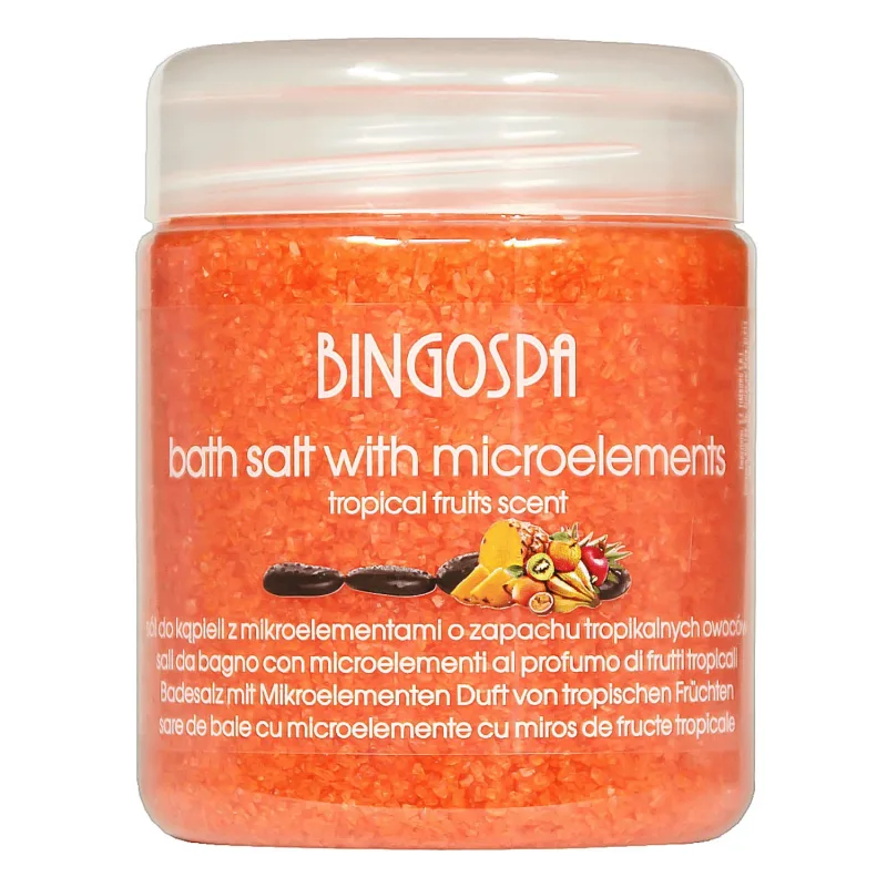Bingospa, sare de baie cu oligoelemente, parfum de fructe tropicale, 550 g Bingo Cosmetics — preț și oferte