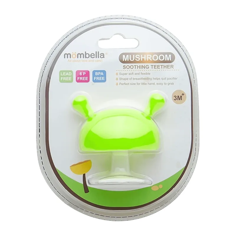 Mombella, suzetă, ciuperci, verde, de la 3 luni, 1 buc — preț și oferte