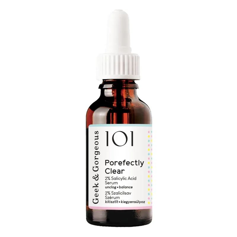Geek &amp; Gorgeous Porefectly Clear, ser 2% acid salicilic pentru ten cu probleme, 30 ml Geek&Gorgeous — preț și oferte
