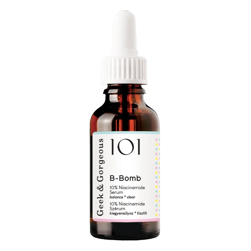Geek &amp; Gorgeous B-Bomb, ser normalizator cu niacinamidă 10%, 30 ml Geek&Gorgeous — preț și oferte