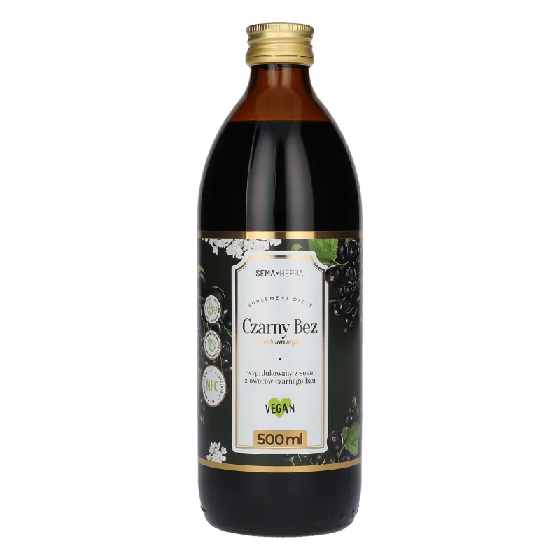 SEMA Herba Black Elderberry, suc de fructe, 500 ml — preț și oferte