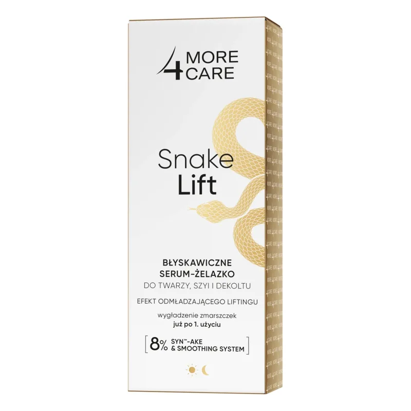 More4Care Snake Lift, ser-gel instant pentru față, gât și decolteu, 35 ml — preț și oferte