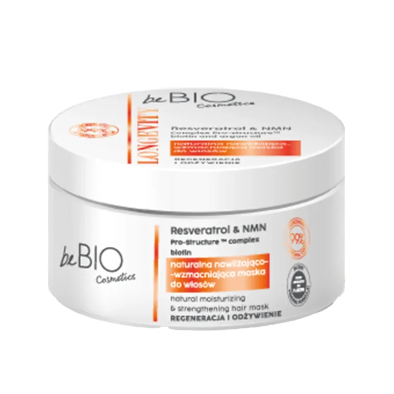 beBIO Cosmetics Longevity, mască de păr naturală hidratantă și fortifiantă, 250 ml — preț și oferte