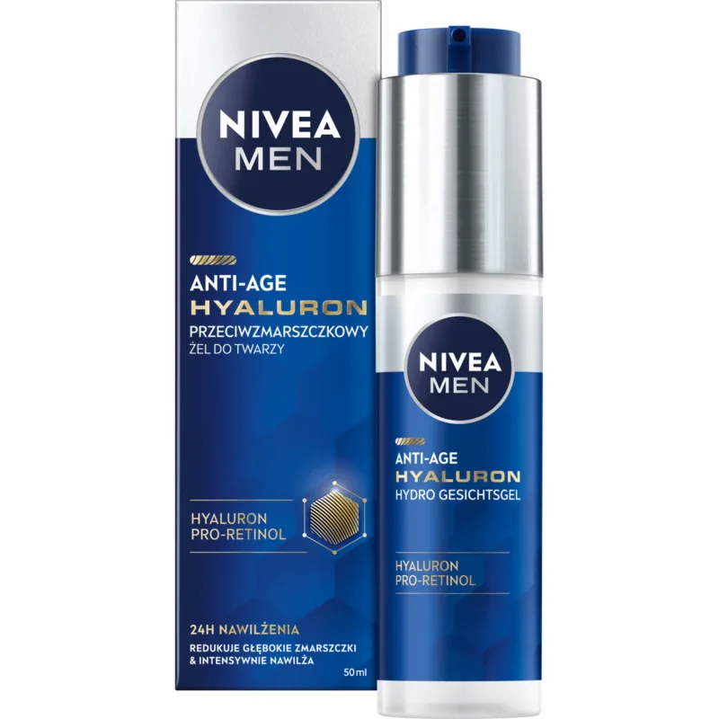 Nivea Men Hyaluron, gel de față antirid, 50 ml — preț și oferte