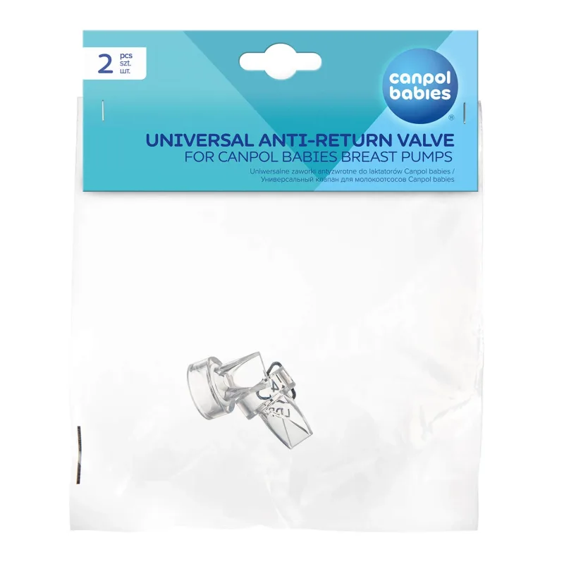 Canpol Babies, supape antiretur universale pentru pompe de sân, rezervă, 12/213, 2 bucăți — preț și oferte