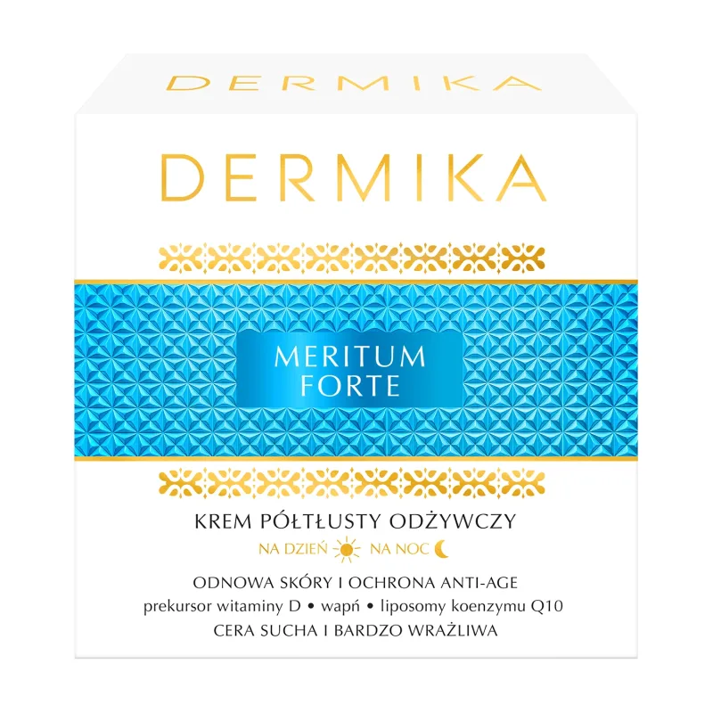 Dermika Meritum Forte, cremă de zi și de noapte hrănitoare semi-grasă, 50 ml — preț și oferte