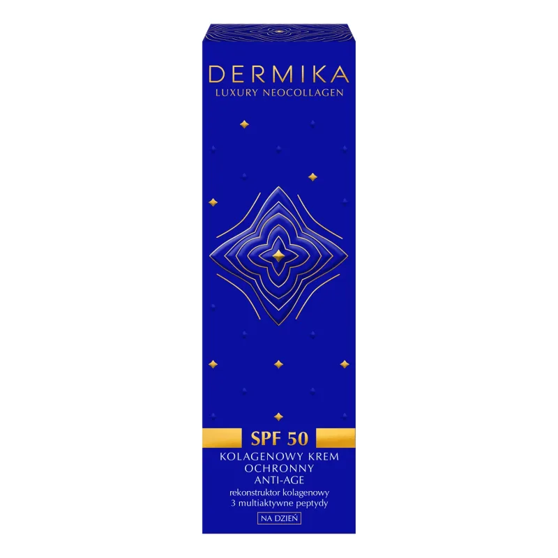 Dermika Luxury Neocollagen, cremă de zi anti-age cu colagen protector, SPF 50, 50 ml — preț și oferte
