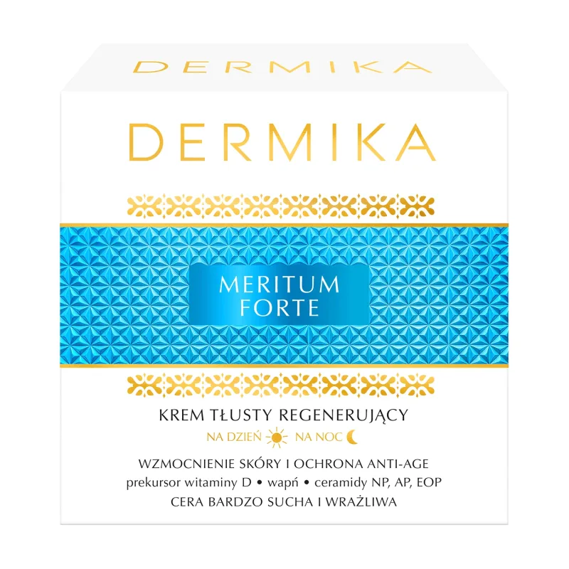 Dermika Meritum Forte, cremă de zi și de noapte regenerantă pentru ten gras, 50 ml — preț și oferte