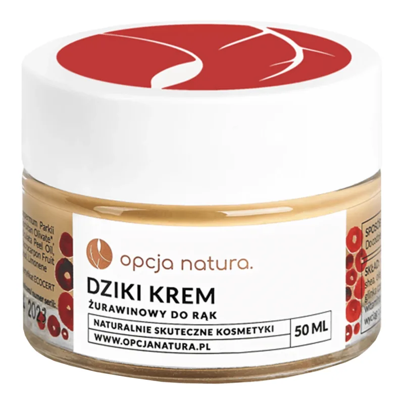 Option Nature Wild Cream, cremă de mâini cu merișor, 50 ml Opcja Natura — preț și oferte