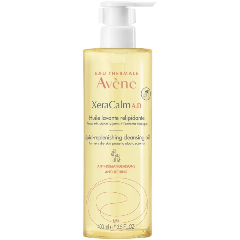 Avene XeraCalm A.D., ulei de curățare și regenerare a lipidelor, piele uscată predispusă la atopie și prurit, 400 ml — preț și oferte