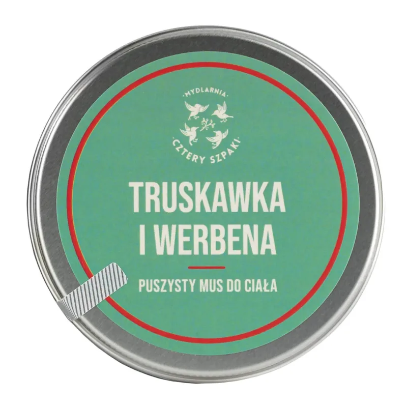 Cztery Szpaki, spumă de corp pufoasă, căpșuni și verbină, 150 ml — preț și oferte