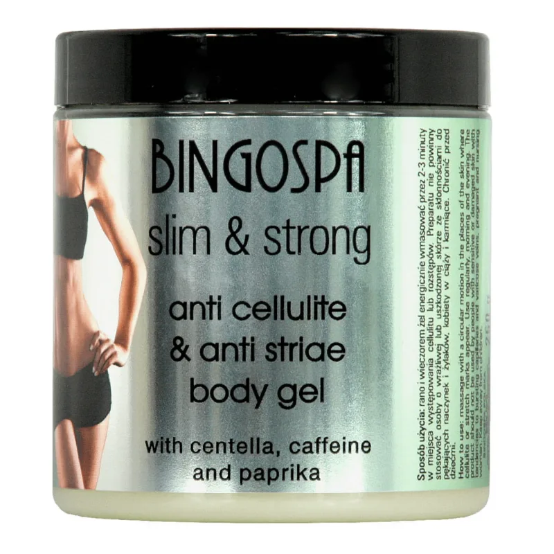 Bingospa Slim&Strong, gel anti-celulită pentru corp cu centella și cafeină, 250 g Bingo Cosmetics — preț și oferte