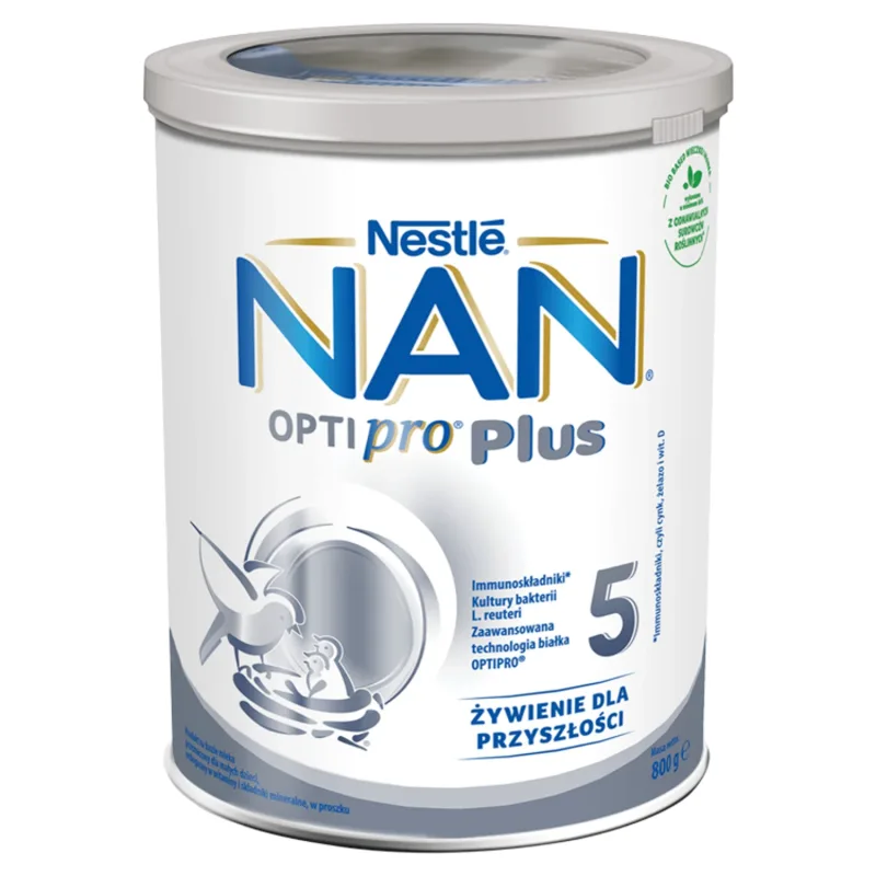 Nestle NAN Optipro Plus 5, produs pe bază de lapte pentru copii peste 2,5 ani, 800 g — preț și oferte
