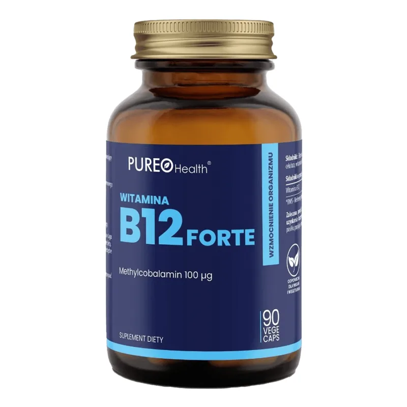 Pureo Health Vitamina B12, metilcobalamină 100 µg, 90 capsule — preț și oferte
